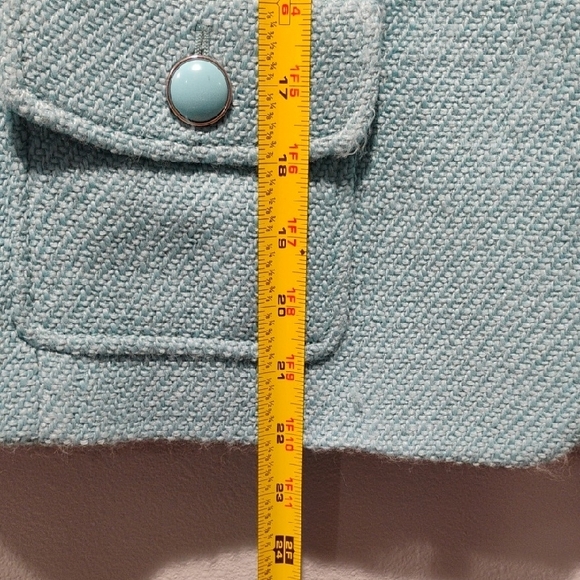 Talbots Light Blue Textured Jacket - Picture 5 of 6